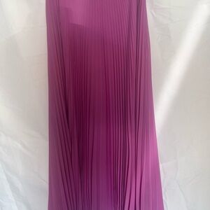 Laundry By Shelli Segal Pink Pleated Maxi Skirt for Cocktail